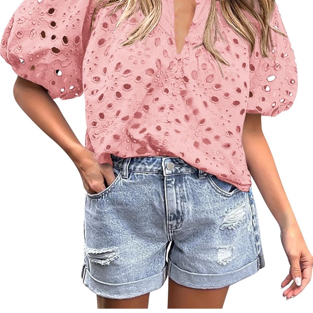 Nwt pretty garden pink top